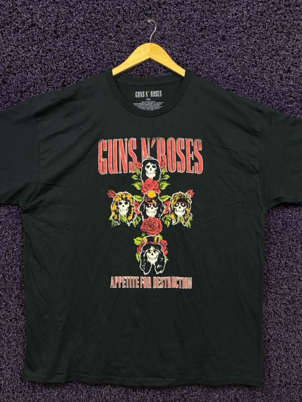 Guns N Roses Appetite for Destruction Poster Art T-Shirt XXL